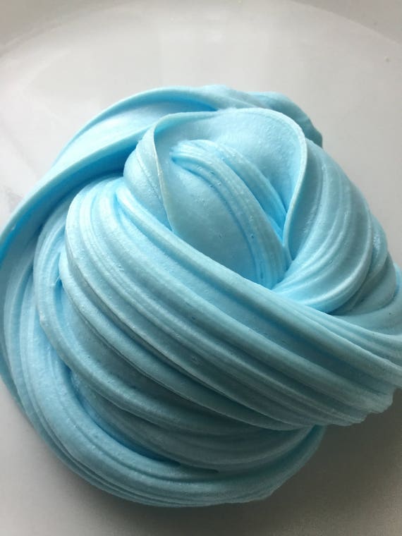 SUPER FLUFFY Borax free Light blue slime