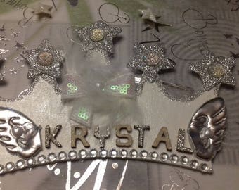 Pretty krystal personalized Princess Crown