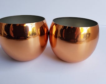 Pair of Rounded Coppercraft Guild Cups