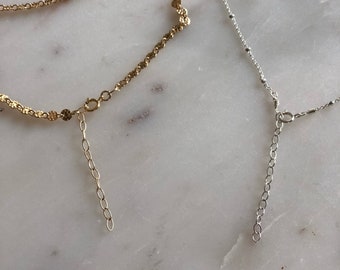 Add on chain extender for necklaces & bracelets