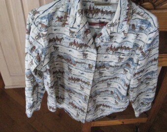Liz Claiborn Equestrian Shirt, PM