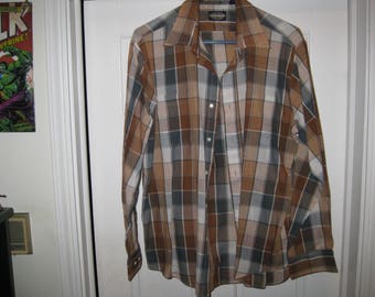 vintage Towncraft button shirt plaid
