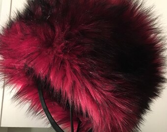 Garnet Luxe Shag Faux Fur Hat