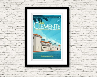 San Clemente California Print 16x24