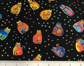 Laurel Burch Fanciful Felines OOP Fabric #90344-1M