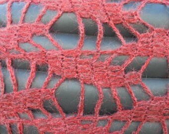 Red knitted shawl, Crocheted shawl, Elegant fashion wrap, Knit wrap, Crochet stole, Shoulder wrap Red mohair shawl Spring shawl Autumn shawl