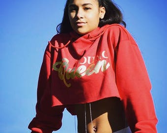 Young Queen Crop Hoodie