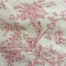 Kaufmann Red Toile Fabric with Children