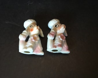 Pair of Miniature Poodles - Japan