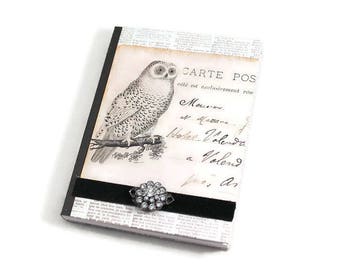 Mini Journal, Small Journal, Owl Journal, Writing Notebook, Pocket Journal, Password Notebook, Dream, Meditation, Travel, Milage Notebook