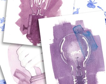 Bulb SET OF 3 - PRINTS