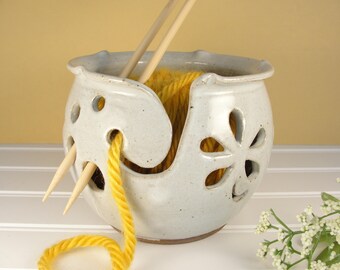 Yarn bowl, Knitting bowl, Yarn bowl Ceramic, Yarn bowl Crohet, Pottery Gift ideas