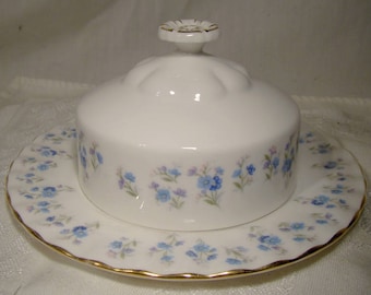 Royal Albert Memory Lane Butter Dish with Underplate