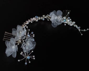 Bridal Hair vine, Wedding hair vine comb, Bridal hair piece, Wedding hair piece, Pearl vine, Pearl Bridal hair comb, Bridal hair accessories