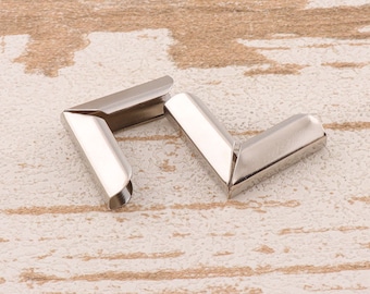 10pcs Silver Corners -25mm Decorative Book Corner Protector Metal Corner Protector Tips Decorative Corner Bracket Handbag Craft Hardware