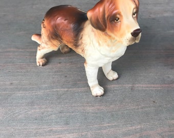 Vintage Lefton St Bernard Dog Figurine- Made in Japan, Trade Mark Exclusives