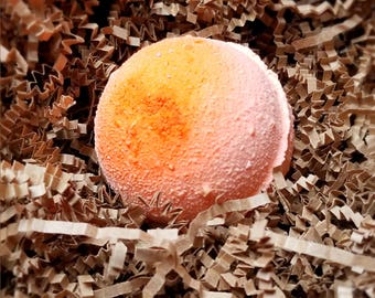 Just Peachy Bath Bomb - Natural Bath Bomb - Relaxation Bath Bomb - Peach Bath Bomb