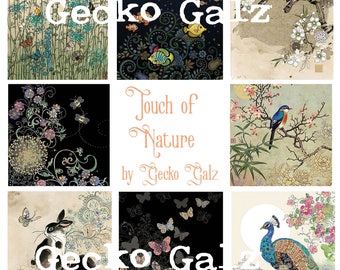 Touch of Nature digital collage sheet