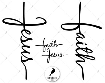 Faith cross svg, jesus cross svg, faith svg, Jesus svg, Jesus clipart, faith clipart, christian svg cricut – eps, dxf, png, pdf, svg files