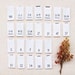 Printed Cotton Size Tabs - For Childrens & Baby Clothing - White Labels with Black Letters - Center Fold - 0.375" (W) x 0.75"(H) Folded Size