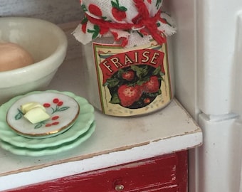 Miniature Vintage styled baking mix canister