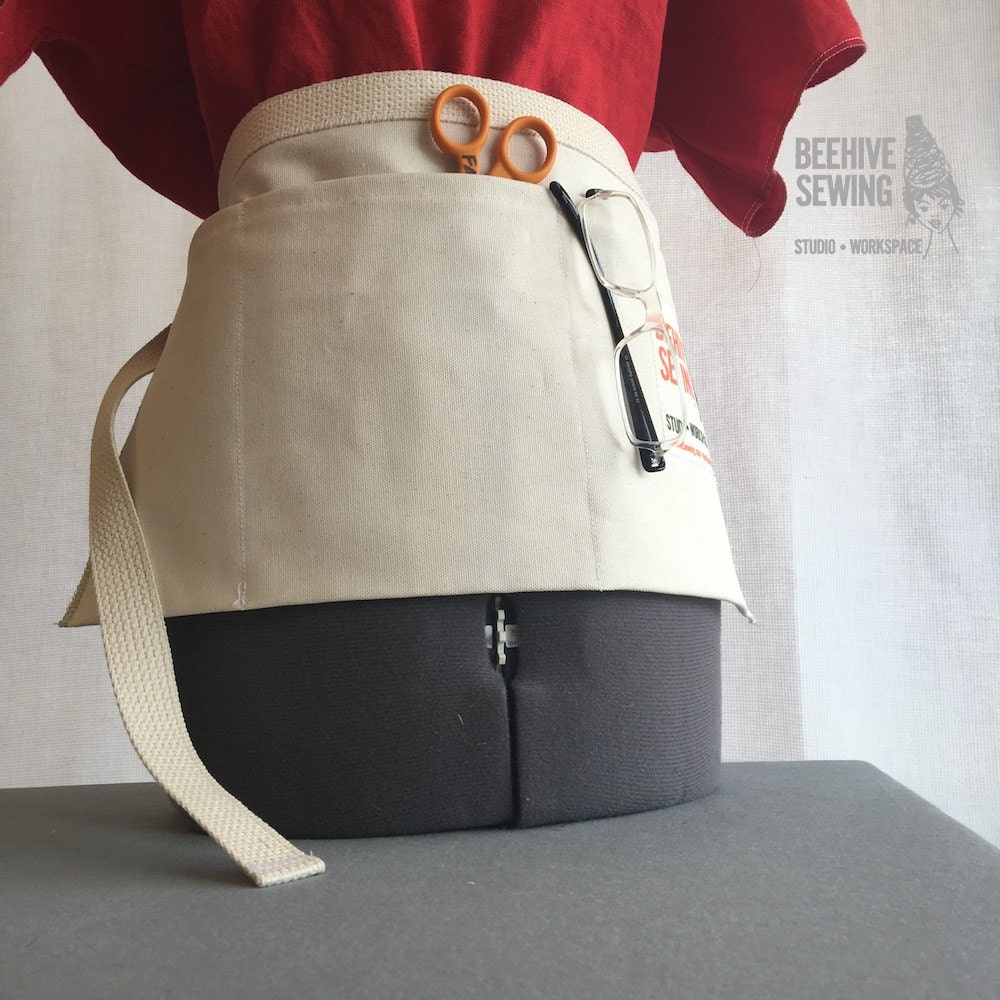 Organic Cotton Canvas Utility Apron Tool Belt DIY Kit for