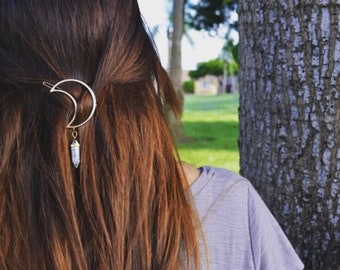 Crescent Moon Hair Clip