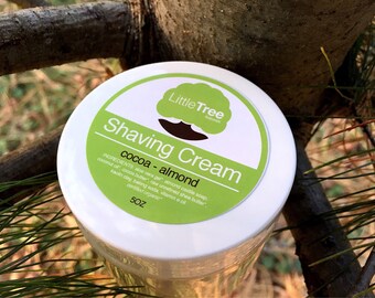 Cocoa Almond Shaving Cream. Vegan shaving cream. Natural shaving cream. Homemade shaving cream. Organic shaving cream.