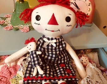 Polly Ann - Rag Doll - Raggedy Ann - Cloth Doll