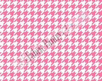 Riley Blake - Medium Houndstooth Quilt Fabric - Hot Pink C970-70 - Sold by the 1/2 Yard