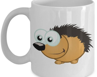 Googly Eyed Hedgehog Funny Mug