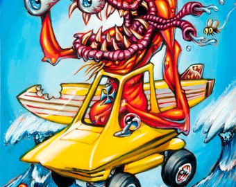 BigToe's Surfink Surfite Small archival art print