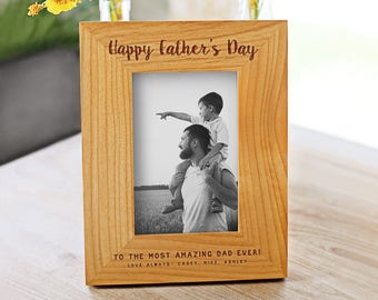 Custom Fathers Day Frame, First Fathers Day Gift, Gift for Dad, Dad Gift, Custom Fathers Day Gifts, Frame for Dad From Daughter (GF7110)
