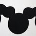 25 Mickey Mouse Mini Borders, Great for Napkin ring holders, Party decorations, Scrapbooking, Card Making