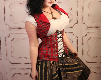 Waist 47-49 Highland Plaid Torian Corset