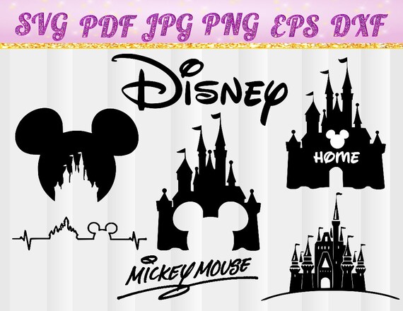 Download Castle, Disney Castle svg, jpg, pdf, png,dxf,eps,Heart ...