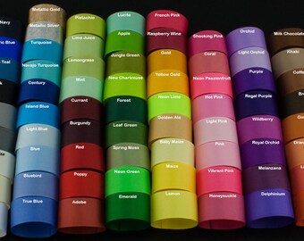 Ribbon 7/8 inch Solid Grosgrain Ribbon By the Yard, USA Made Ribbon, Hair Bow Ribbon, Wholesale Ribbon