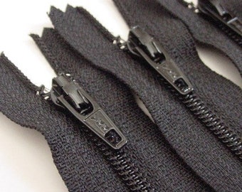 Wholesale 50 Black 6 Inch YKK Zippers Color 580
