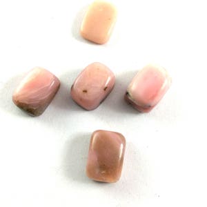 Pink opal cabochons rectangle shape gemstone 10x14mm