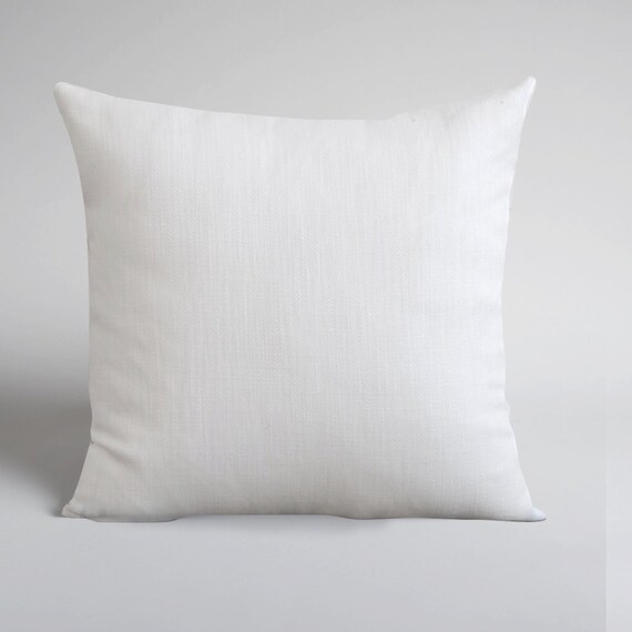 Handmade White Linen Pillow Cover Decorative Pillows Throw