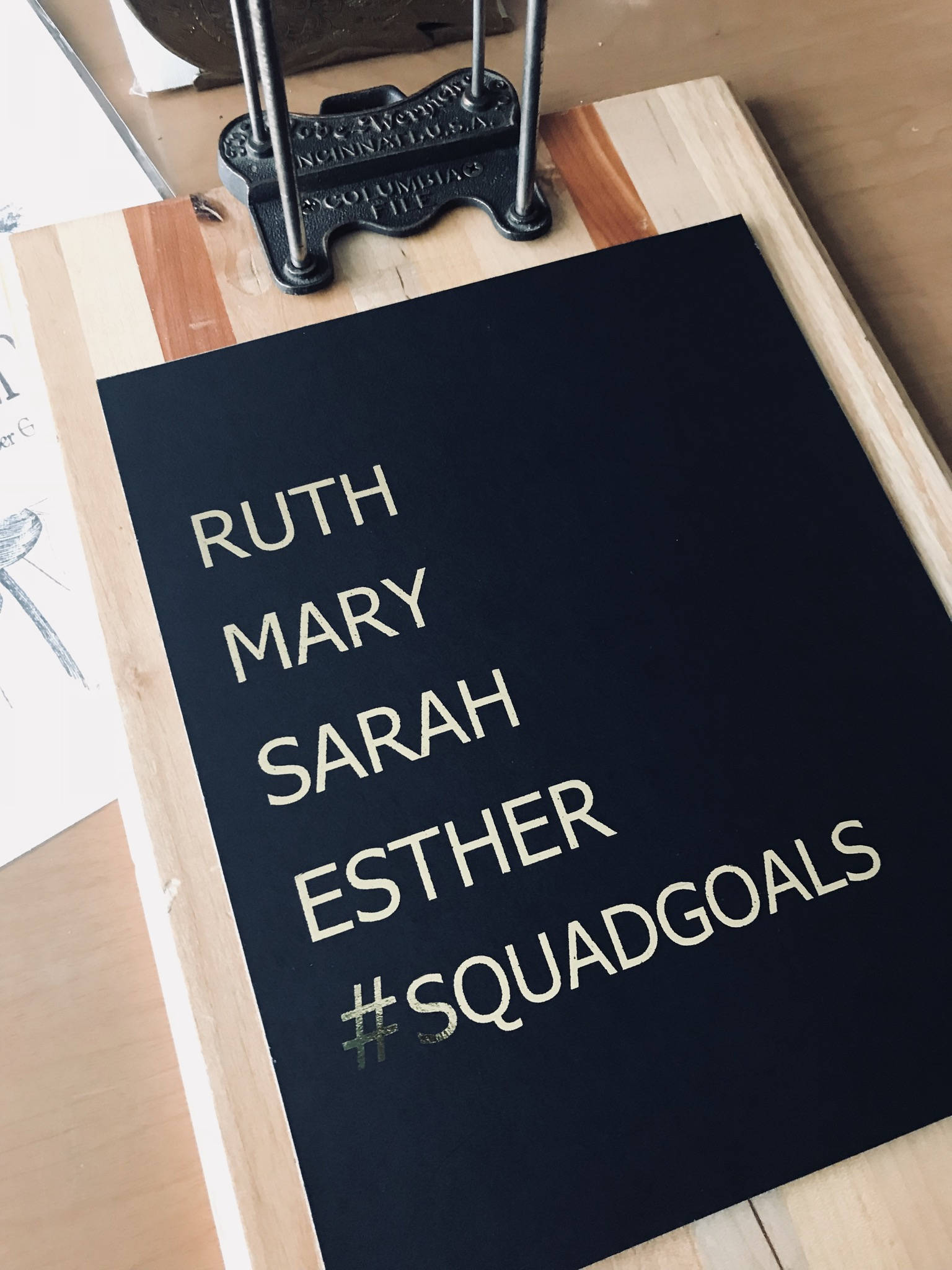 Women Of The Squad Goals Gold Foil Wall Art Zoom