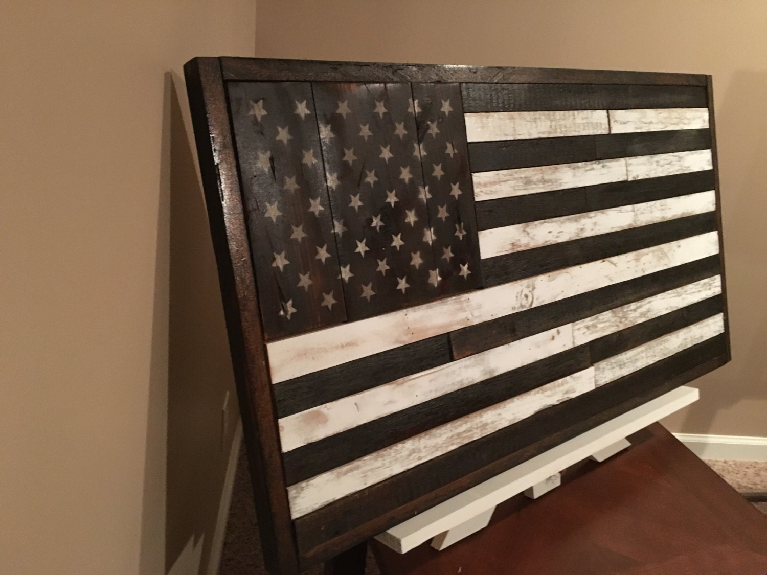 Rustic American Flag Handmade Home Decor Reclaimed Zoom