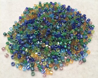 Miyuki Delica Beads, 10/o, Prairie Mix, DBM-MIX20, 5 Grams, Japanese Glass