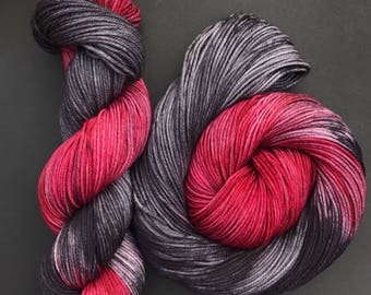 DK weight, "Hattak", Superwash Merino, 250 yards, Hand dyed Yarn, Indie dyed yarn