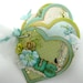 US heart shape canvas mini album
