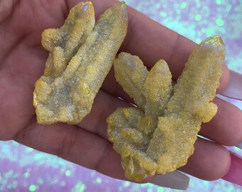Yellow Aura Fairy Spirit Quartz(2)