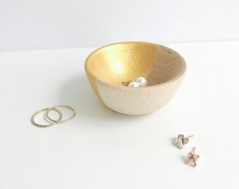 Gold Jewelry Holder | Ring Holder | Engagement Ring Holder | Ring Bowl | Earring Holder | Earring Bowl
