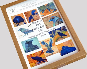 Raven Art Note Card Box Set