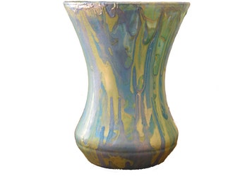 Handpainted Marbled Vase • Decor Object
