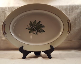 Large Antique Platter- Craftsman China Lilly of the Valley
